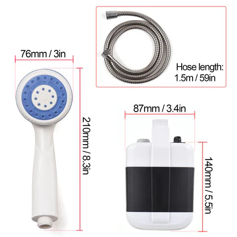 Portable Rechargeable Outdoor Shower