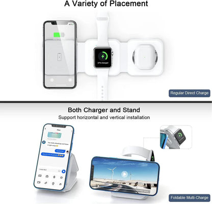 3-in-1 15W Foldable Wireless Charger